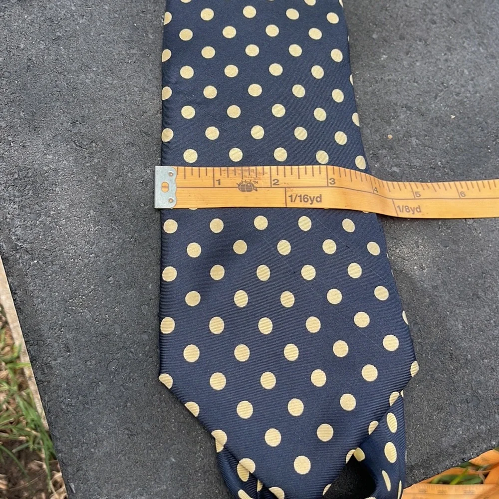 Vintage Vapor Black with Gold dots tie